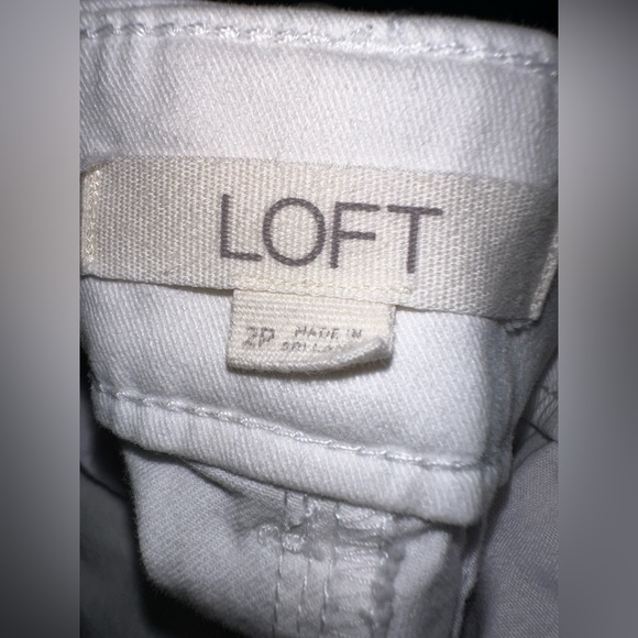 LOFT | Womenโs Size 2P Flattering White Trouser Pant Slacks - Picture 3 of 5